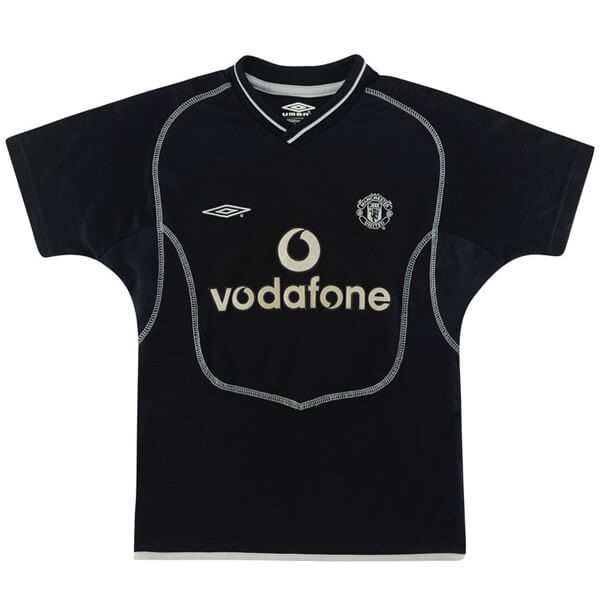 Camisetas Manchester United Segunda equipo Retro 2000 2002 Negro